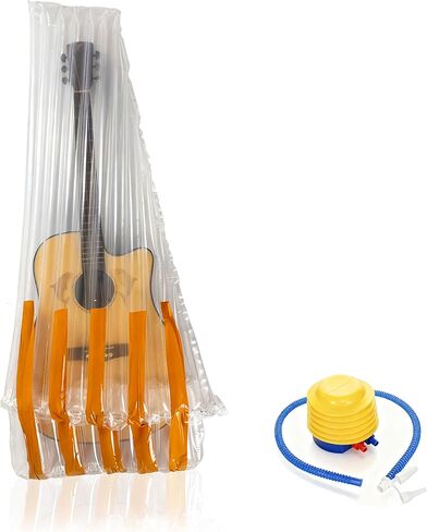 5 Pack Inflatable Guitar Protective Bag with Hand Pump Tape Guitar Shipping Bag for Acoustic Electric Bass Guitar Up To 41" Compatible with Guitar Shipping Box for Mobile Shipping Packaging Storage in Saudi Arabia