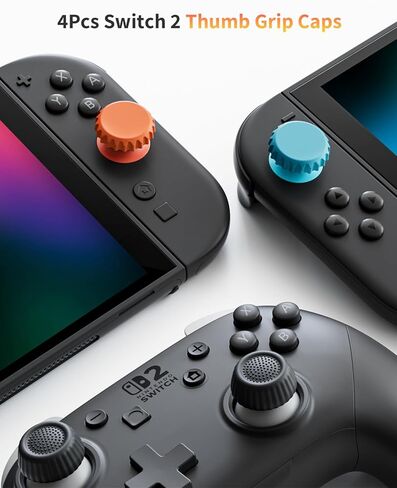 حقيبة حمل COOWPS Switch 2 2025، مع 4 قطع مقابض إبهام، 20 فتحة لبطاقة الألعاب، حقيبة تخزين صلبة للسفر حماية كاملة الكل في واحد لملحقات وحدة تحكم Nintendo Switch 2 Pro in Kuwait