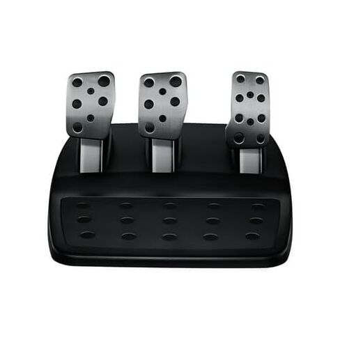 عجلة سباق Logitech G29 Driving Force ودواسات أرضية، ردود فعل حقيقية للقوة، غطاء عجلة قيادة جلدي لأجهزة PS5، PS4، PC، Mac - أسود (متجدد) in Kuwait
