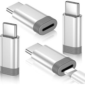 Temdan 4 Pack Lightning إلى USB C محول لـ iPhone 15/16/17 Pro/17 Pro Max، لشاحن iPhone 17/16، ملحقات 17/16، الشحن السريع ونقل البيانات، كابل موصل شاحن USB C، وليس للصوت/OTG in Saudi Arabia