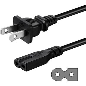 2 Prong AC Power Cord Compatible with Vizio D/E/M Series HDTV, Vizio Sound Bar Power Cable Replacement in Kuwait