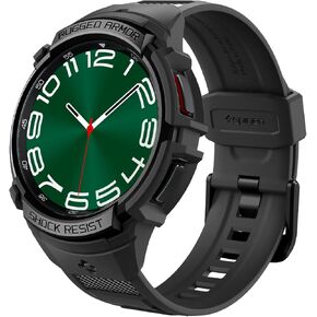 Spigen Rugged Armor Pro Designed for Samsung Galaxy Watch 6 Classic 47mm Case with Band Protective TPU Cover with Strap in Saudi Arabia