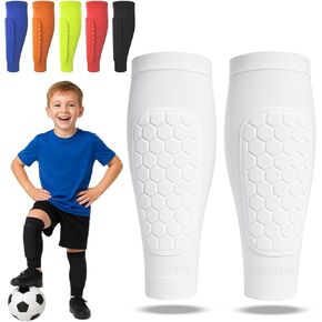 Shin Defender Shin Guards Kids with Box, Shindefender Soccer Shin Guards Sleeves in Saudi Arabia