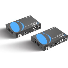 موسع OREI 4K DisplayPort KVM عبر الألياف الضوئية - USB 1.1 UltraHD 4K @ 60 هرتز يدعم لوحة المفاتيح والماوس حتى 10 كيلومتر في الوضع الفردي - 300 متر في الوضع المتعدد in Saudi Arabia