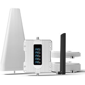 معزز الهاتف الخليوي للمنزل بمساحة تصل إلى 3000 قدم مربع، بيانات معززة للخلية للنطاق 4/12/17/13/5/25/2، معزز إشارة الخلية لجميع شركات النقل الأمريكية Verizon، AT&T، T-Mobile-5G 4G LTE 3G FCC معتمد in Kuwait