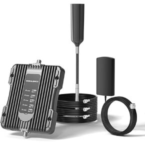 معزز الهاتف الخلوي لمركبة الشاحنة RV، معزز إشارة الهاتف الخلوي متوافق مع جميع شركات النقل الأمريكية AT&T، Verizon، T-Mobile والمزيد، يعزز إشارة 5G/4G LTE/3G للنطاق 4/12/13/17/5/2/25 in Kuwait