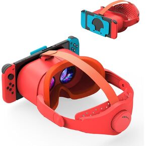Upgraded VR Headset Compatible with Nintendo Switch & OLED, Adjustable 3D VR Glasses with Wide Compatibility for Switch, HD Lenses, No-Blur Immersive Gaming Experience in Saudi Arabia