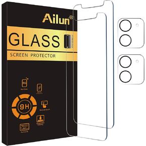 Ailun 3 Pack Screen Protector for iPhone 16 [6.1 inch] + 3 Pack Camera Lens Protector with Installation Frame,Case Friendly Tempered Glass Film,[9H Hardness][Not for iPhone 16e/16 Pro/Plus/Pro Max] in Kuwait