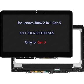 استبدال شاشة تعمل باللمس لجهاز Lenovo 300w 2-in-1 Gen 5 83LF 83LG 83LF0005US 5M11R91396 5M11R91398 5M11R91399 5M11R91397 5M11R91400 مجموعة محول رقمي لشاشة LCD in Kuwait
