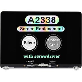 بديل جديد 13.3 بوصة لجهاز MacBook Pro M1 2020 A2338 EMC 3578 MYD83 MYD92 MYDA2 MYDC2 شاشة LCD ريتينا مجموعة علوية كاملة (رمادي) in Kuwait