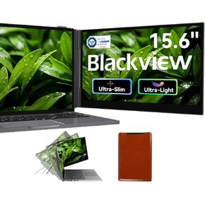 Blackview DCM8 Triple Laptop Screen Extender,15.6" 1080P FHD IPS Portable External Screen,Two Cable USB C Travel for 13-17'' Laptop,Plug & Play Compatible with Windows/Mac/Chrome OS/Mobile Devices in Kuwait