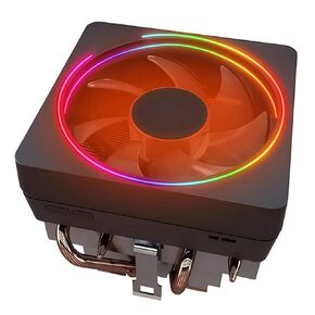 Ryzen 7 CPU Cooler Wraith Prism RGB LED Lighting Heatsink النحاس الأساسية مروحة معجون حراري مطبق مسبقًا متوافق مع AMD مقبس AM5 AM4 AM3، Ryzen7 8700X 9700X 2700X 3700X 4700X 6700X 7700X مبرد in Kuwait