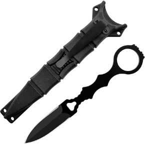 Tactical Fixed Blade Knife，6.7in Full Tang Camping Knives for Outdoor Survival，440C Stainless Steel EDC Knife with Kydex Sheath,Ergonomic Handle in Kuwait