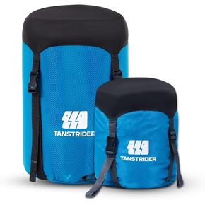 كيس ضغط لحقيبة النوم، أزرق 29 لتر مقاوم للماء وخفيف الوزن من النايلون خفيف الوزن وموفر للمساحة كيس تخزين كيس النوم للتخييم والمشي لمسافات طويلة والسفر والخارج وحقائب الظهر in Kuwait