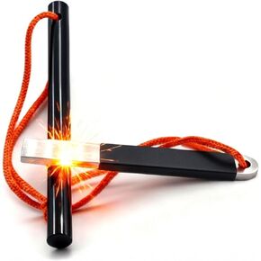 4 "جيب محمول مقاوم للماء Ferrocerium Ferro Rod أداة النجاة من النار، الصوان والفولاذ المغنيسيوم للتخييم في حالات الطوارئ مجموعة أدوات إطلاق النار مع مهاجم، عصا حرائق المخيمات الخارجية in Kuwait