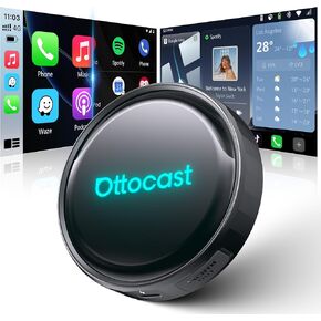 OTTOCAST P3 Pro AI Box Android 13 OttoDrive 3.0، CarPlay اللاسلكي وAndroid Auto، مساعد صوت AI، بطاقة SIM السحابية، شاشة مقسمة، مخرج HDMI، 8+128 جيجابايت، عرض الفيديو على YouTube، Netflix، Tiktok، إلخ in Saudi Arabia
