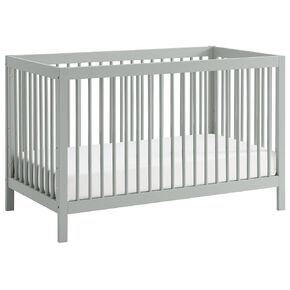 Oxford Baby Essentials Island Full Size 4-in-1 Convertible Baby Crib with Round Spindles, Gray in Kuwait