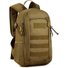 حقيبة ظهر تكتيكية HUNTVP 10L حقيبة ظهر صغيرة صغيرة Daypack حقيبة ظهر عسكرية MOLLE حقيبة ظهر تكتيكية للصيد والتخييم والرحلات (10L-أسود) in Kuwait