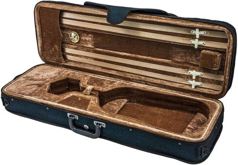 SKY 4/4 Full Size Violin Oblong Case Lightweight with Hygrometer Black/Blue in Saudi Arabia