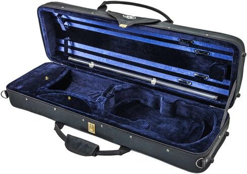 SKY 4/4 Full Size Violin Oblong Case Lightweight with Hygrometer Black/Blue in Saudi Arabia