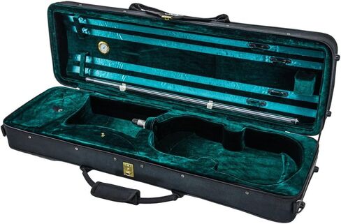 SKY 4/4 Full Size Violin Oblong Case Lightweight with Hygrometer Black/Blue in Saudi Arabia