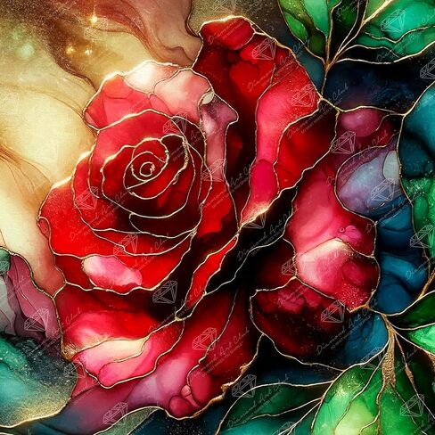 DIAMOND ART CLUB Bibler Garden Path Diamond Painting Kit, Fun DIY Crafts for Adults, Round Diamond Art Canvas for Beginners, 13" x 17" (33cm x 42.7cm) in Saudi Arabia