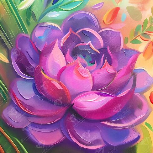 DIAMOND ART CLUB Bibler Garden Path Diamond Painting Kit, Fun DIY Crafts for Adults, Round Diamond Art Canvas for Beginners, 13" x 17" (33cm x 42.7cm) in Saudi Arabia