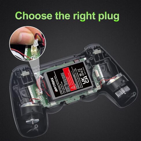 Batmax 2 قطعة 2000 مللي أمبير بطارية لسوني بلاي ستيشن 4 PS4 برو سليم Dualshock 4 وحدة تحكم لاسلكية Cuh-zct2u CUH-ZCT1E in Saudi Arabia