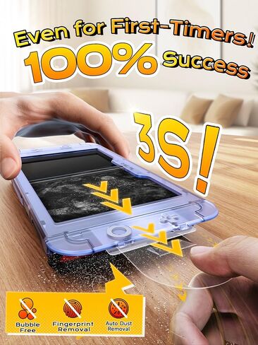 Screen Protector for Switch 2, 10H Military Grade Protection Tempered Glass with Eye Protection for Nintendo, [2026 Upgrade] Auto-Align & Auto-Dust Kit, Ultra-Durable for Valentine's Day gifts, 2 Pack in Saudi Arabia