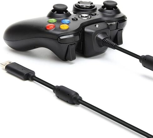 OSTENT 2 in 1 Charger Cable + Rechargeable Battery Pack for Xbox 360 Wireless Controller Color Black in Saudi Arabia