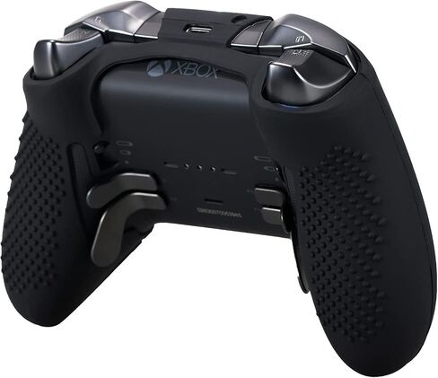 Laser Carving Silicone Skin for Xbox Elite Series 2 Controller x 1(Skulls Purple) with Exclusive Thumb Grips x 4 in Saudi Arabia