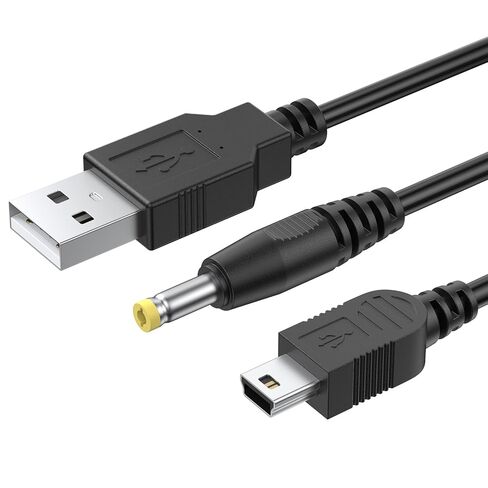 Mugust 2-in-1 PSP Charger Cable, Replacement Charger PSP PlayStation Portable Power Cord for Sony PSP 1000 2000 3000 Series USB Data Cable & Charging Cord in Kuwait