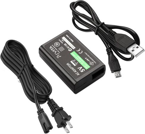 Charger for PS Vita,Replacement PSV Power Adapter with USB Charging Cable Compatible with PS Vita 1000/2000 Series Console in Saudi Arabia