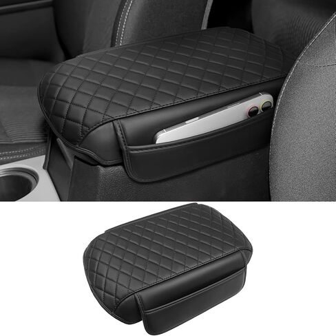 BIBLOZ غطاء مسند ذراع وحدة التحكم المركزية لـ 2015-2020 Ford F150، 2017-2022 F250 F350 F450 و2018-2024 Expedition Accessories غطاء وسادة وحدة التحكم المركزية (مقعد دلو فقط) in Saudi Arabia