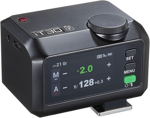 مصباح يدوي EBTOOLS iT30Pro F TTL، فلاش شاشة لمس لاسلكية 2.4 جيجا مع موزع مدمج وشحن سريع USB C، ضوء تعبئة تصوير فوتوغرافي صغير محمول للكاميرات بدون مرآة (أسود) in Saudi Arabia