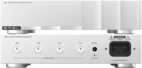 SMSL G1 HiFi Audio External Master Clock,High-Precision OCXO,Multi-Channel Drive+Linear Power Supply,Enhance Sound Quality for CD Players/Player/DAC,Compatible with T2/D2R/P2/PL200T/D200/PA200 (Black) in Saudi Arabia