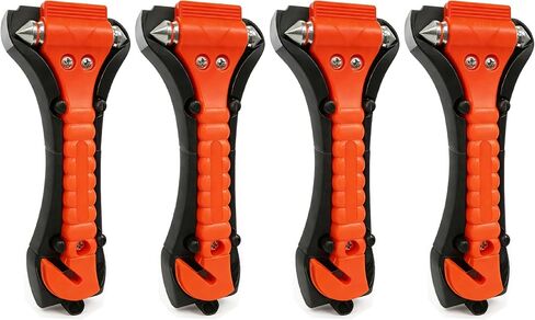 Car Window Breaker Hammer and Seat Belt Cutter 2-in-1, Emergency Escape Tool, Safety Glass Breaker, Automotive Safety Essentials and Accessories, 2 Packs in Saudi Arabia