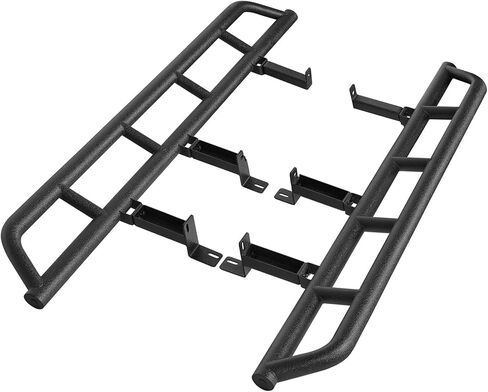 Hooke Road Suburban Rock Sliders Tube Rocker Guard for 1992-1999 Chevy Chevrolet Suburban (Exclude K2500 Models), Running Board Nerf Bars for Offroad Rock Crawling in Saudi Arabia