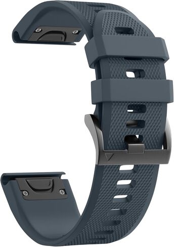 حزام ساعة من السيليكون الناعم المتوافق مع Fenix ​​5X Band بعرض 26 مم من NotoCity لـ Fenix ​​8 51mm/Fenix ​​6X/Fenix ​​7X/Fenix ​​5X Plus/Fenix ​​6X Pro/Fenix ​​3/Fenix ​​3 HR/Tactix/Descent MK1/D2 Delta PX/D2 Charlie-أسود in Kuwait
