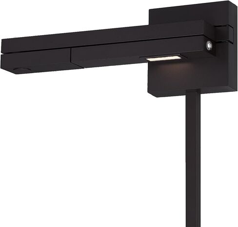 إضاءة WAC dweLED، ذراع التأرجح الأيمن LED 3000K باللون الأسود in Kuwait