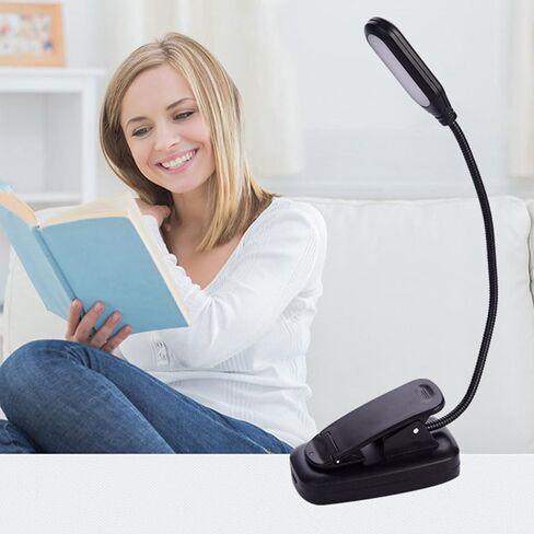 ضوء كتاب للقراءة في السرير، ضوء كتاب LED للعناية بالعين، مشبك ضوء كتاب خفيف الوزن in Kuwait