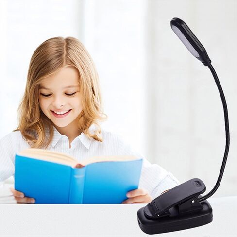 ضوء كتاب للقراءة في السرير، ضوء كتاب LED للعناية بالعين، مشبك ضوء كتاب خفيف الوزن in Kuwait
