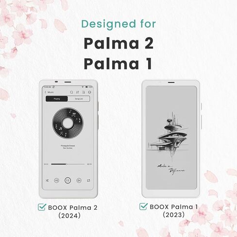 BELLEMOND | Kent Paper Screen Protector compatible with Onyx Boox Palma 2 Pro/2/1 (6.13") | Matte Anti-Glare Film for Comfortable Reading | Paper-Feel Texture for E Ink Screens | 2-Pack | Made in Japan in Saudi Arabia