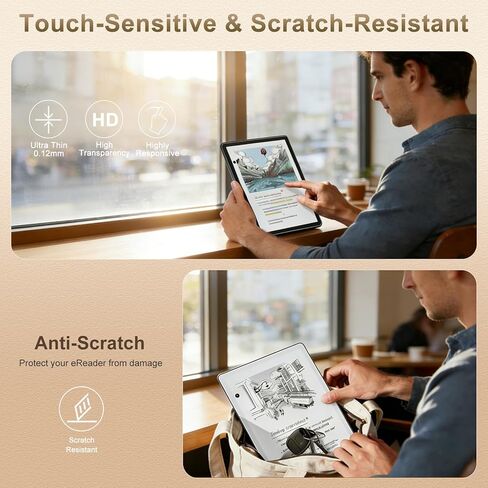 واقي شاشة Caweet لجميع أجهزة Kindle Scribe Colorsoft الجيل الأول الجديد مقاس 11 بوصة وإصدار Kindle Scribe الجيل الثالث 2025، طبقة حماية غير لامعة بتغطية كاملة ومضادة للوهج من PET، 3 عبوات in Kuwait
