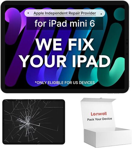 خدمة إصلاح عبر البريد مع استبدال شاشة سحب OEM الأصلية لجهاز iPad mini 6 6th 2021 8.3 بوصة شاشة LCD تعمل باللمس A2567 A2568 A2569 (نحن نصلح لك، لم يتم إرسال أي أجزاء) in Kuwait