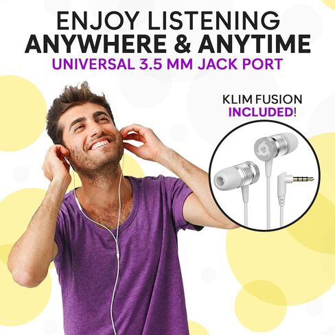 مشغل أشرطة كاسيت KLIM K8 محمول مع سماعات فيوجن - مسجل كاسيت - إصدار جديد - AM/FM - ميكروفون ومكبر صوت مدمج - مقبس سماعة الرأس وسماعات الأذن - أسود in Kuwait