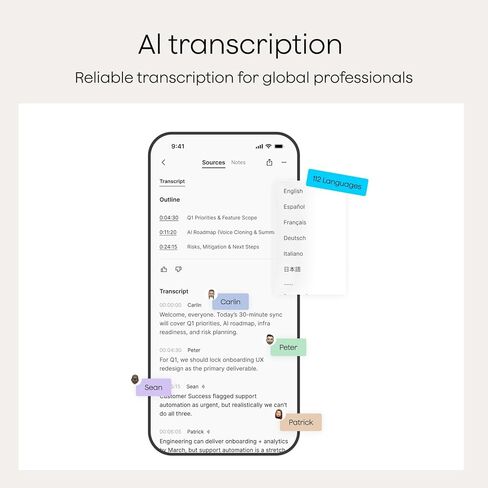 مسجل صوت Plaud Note Pro AI، نسخ وتلخيص باستخدام الذكاء الاصطناعي، التحكم في التطبيق، مدون ملاحظات للاجتماعات والمكالمات، يدعم 112 لغة، نحيف للغاية مع شاشة عرض فورية، جراب متضمن، أسود in Kuwait