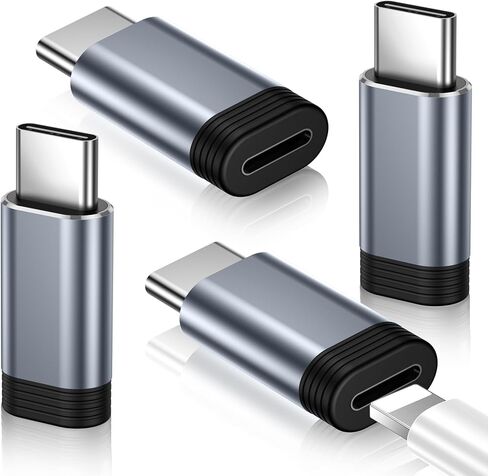 Temdan 4 Pack Lightning to USB C Adapter for iPhone 15/16/17 Pro/17 Pro Max,for iPhone 17/16 Charger,17/16 Accessories,Fast Charging & Data Transfer,USB C Charger Connector Cable,Not for Audio/OTG in Saudi Arabia