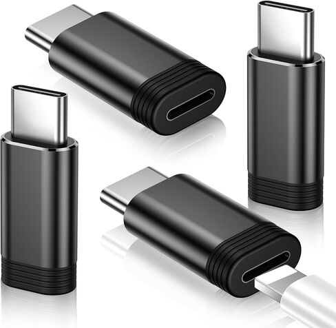 Temdan 4 Pack Lightning to USB C Adapter for iPhone 15/16/17 Pro/17 Pro Max,for iPhone 17/16 Charger,17/16 Accessories,Fast Charging & Data Transfer,USB C Charger Connector Cable,Not for Audio/OTG in Saudi Arabia