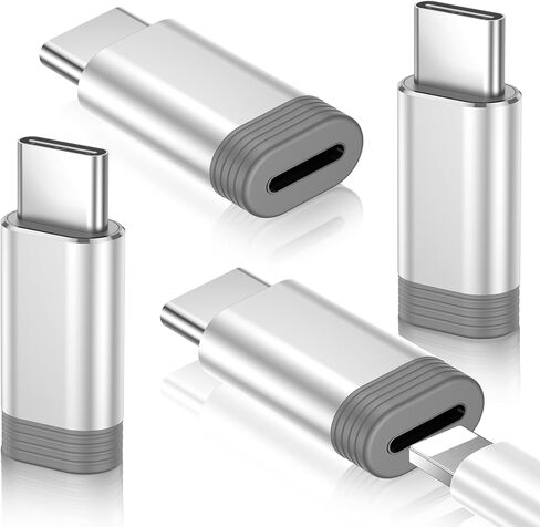 Temdan 4 Pack Lightning to USB C Adapter for iPhone 15/16/17 Pro/17 Pro Max,for iPhone 17/16 Charger,17/16 Accessories,Fast Charging & Data Transfer,USB C Charger Connector Cable,Not for Audio/OTG in Saudi Arabia